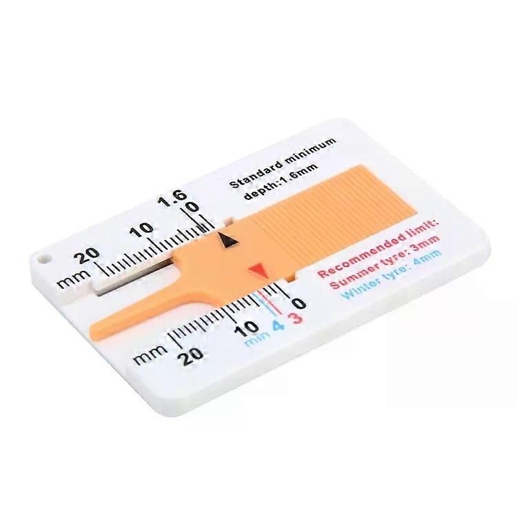 Plastic Tire Tread Depth Gauge-0-20mm Measurement,