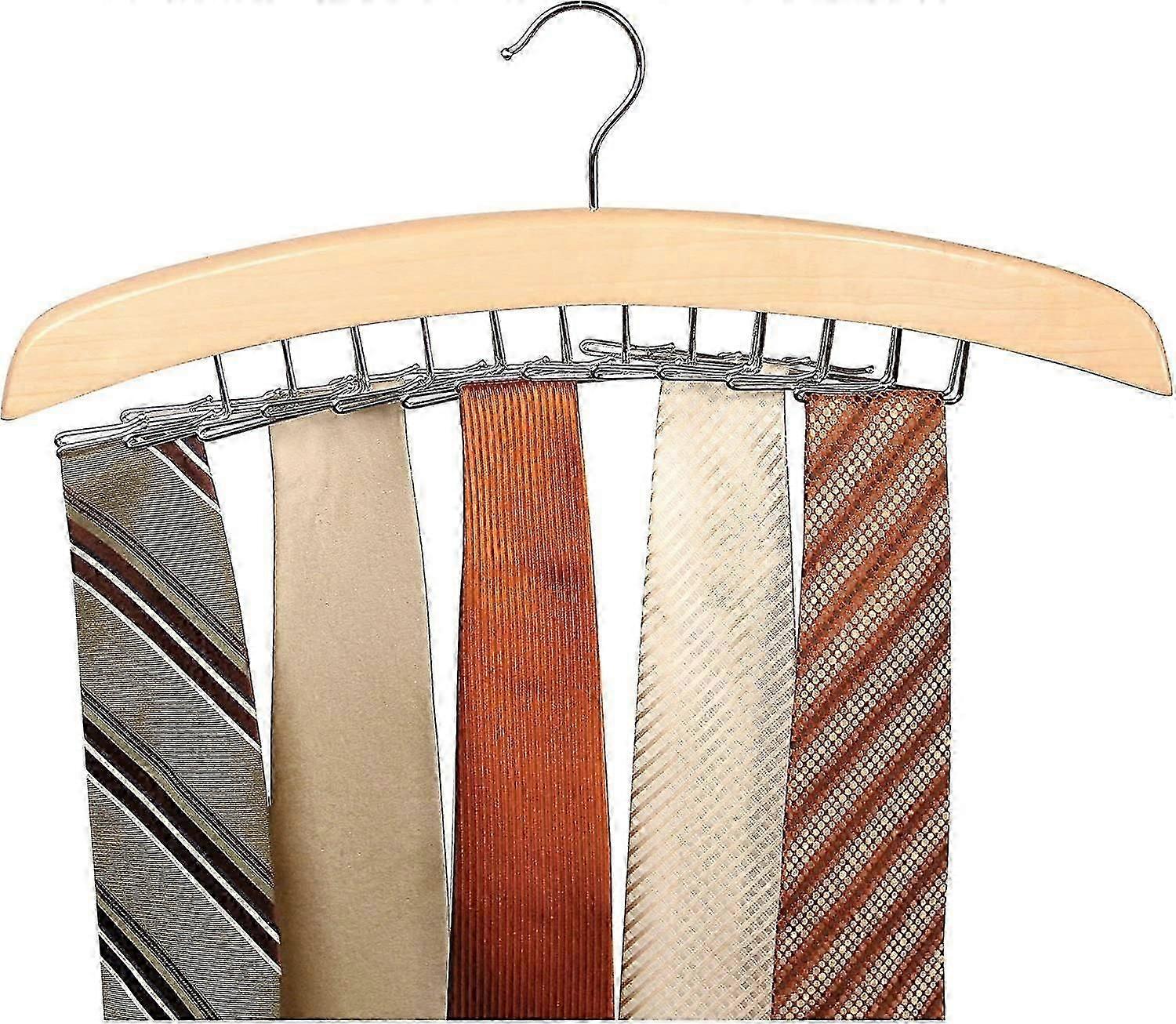 Hölzerner Krawattenbügel, hölzerner Aufhänger Organizer Rack