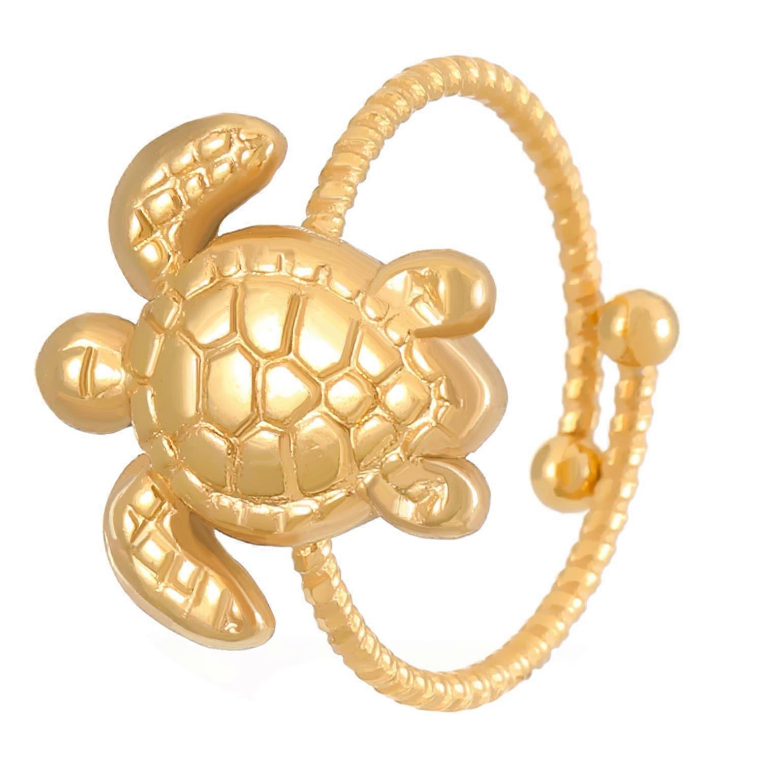 Golden ocean beach rings for women