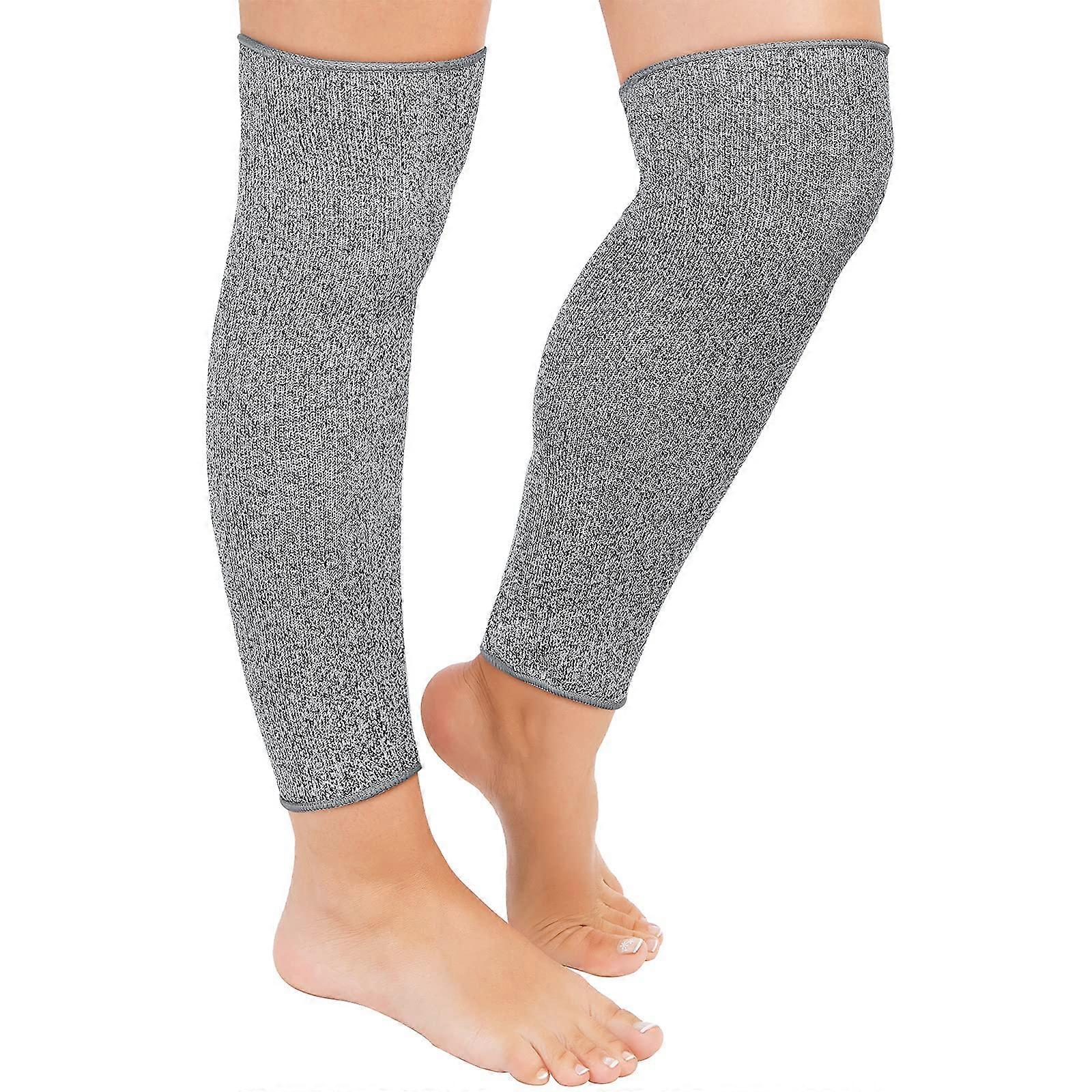 Cutting durable leg covers finished with protection leg covers welded, gray mowing protector gray gray