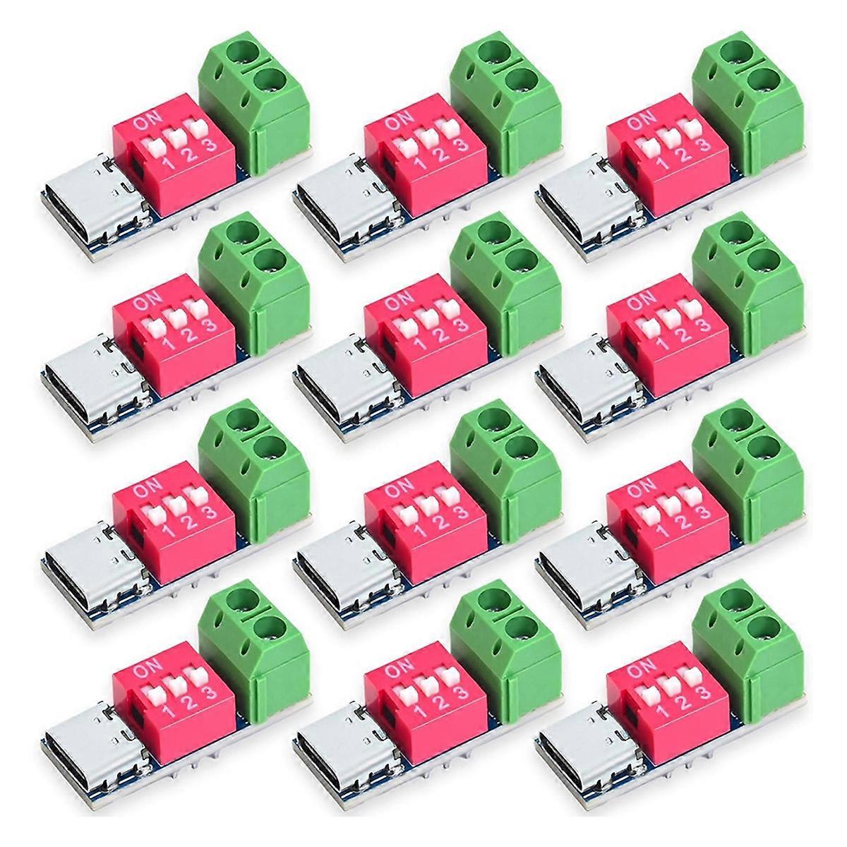 USB-C PD Trigger Board Module PD/QC Decoy Fast Charging 12pcs