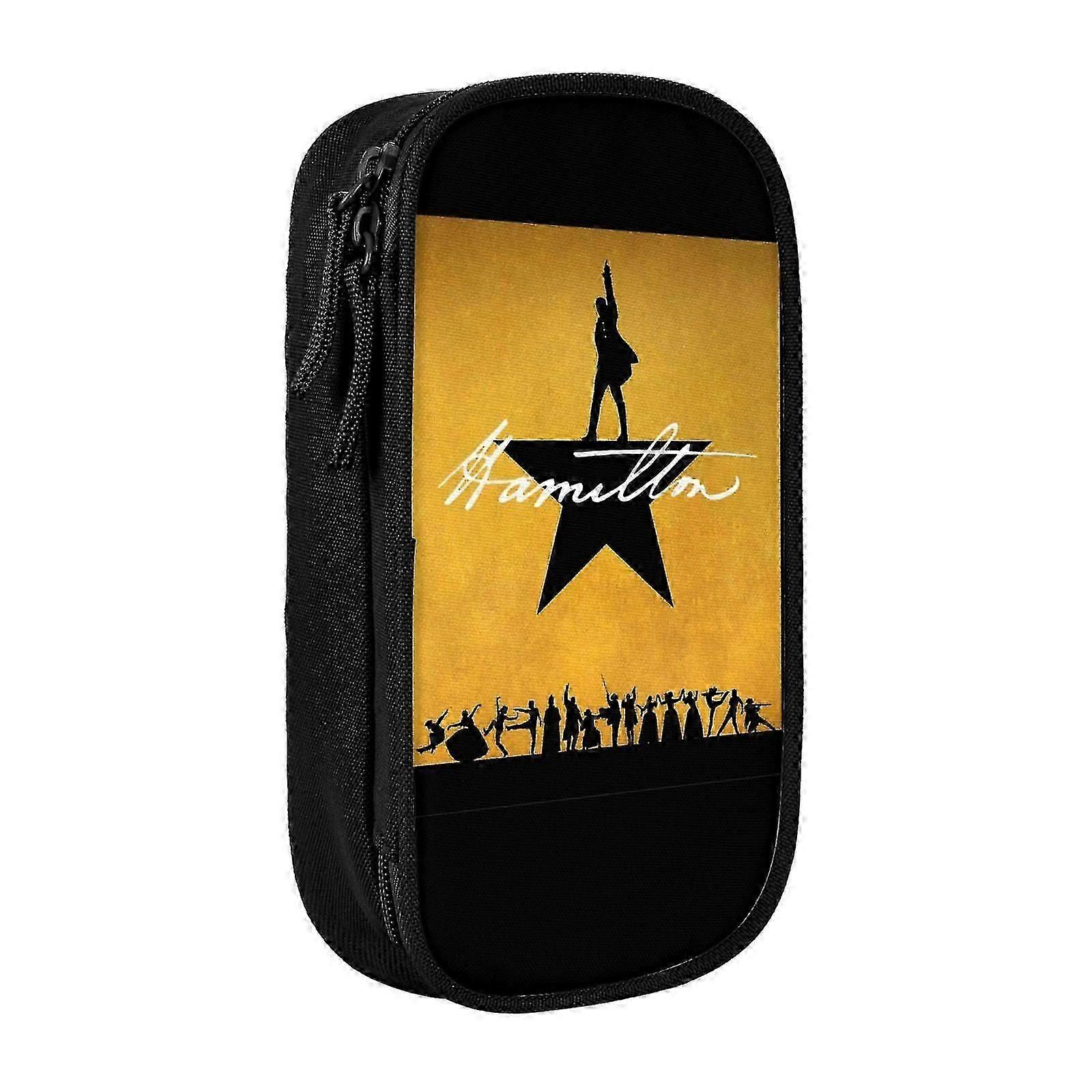 هاميلتون حالة قلم رصاص الموسيقية ، Pencase متعددة الأغراض ، سعة كبيرة دائمة قلم رصاص الحقيبة تخزين القلم حقيبة المنظم القرطاسية أقلام رصاص