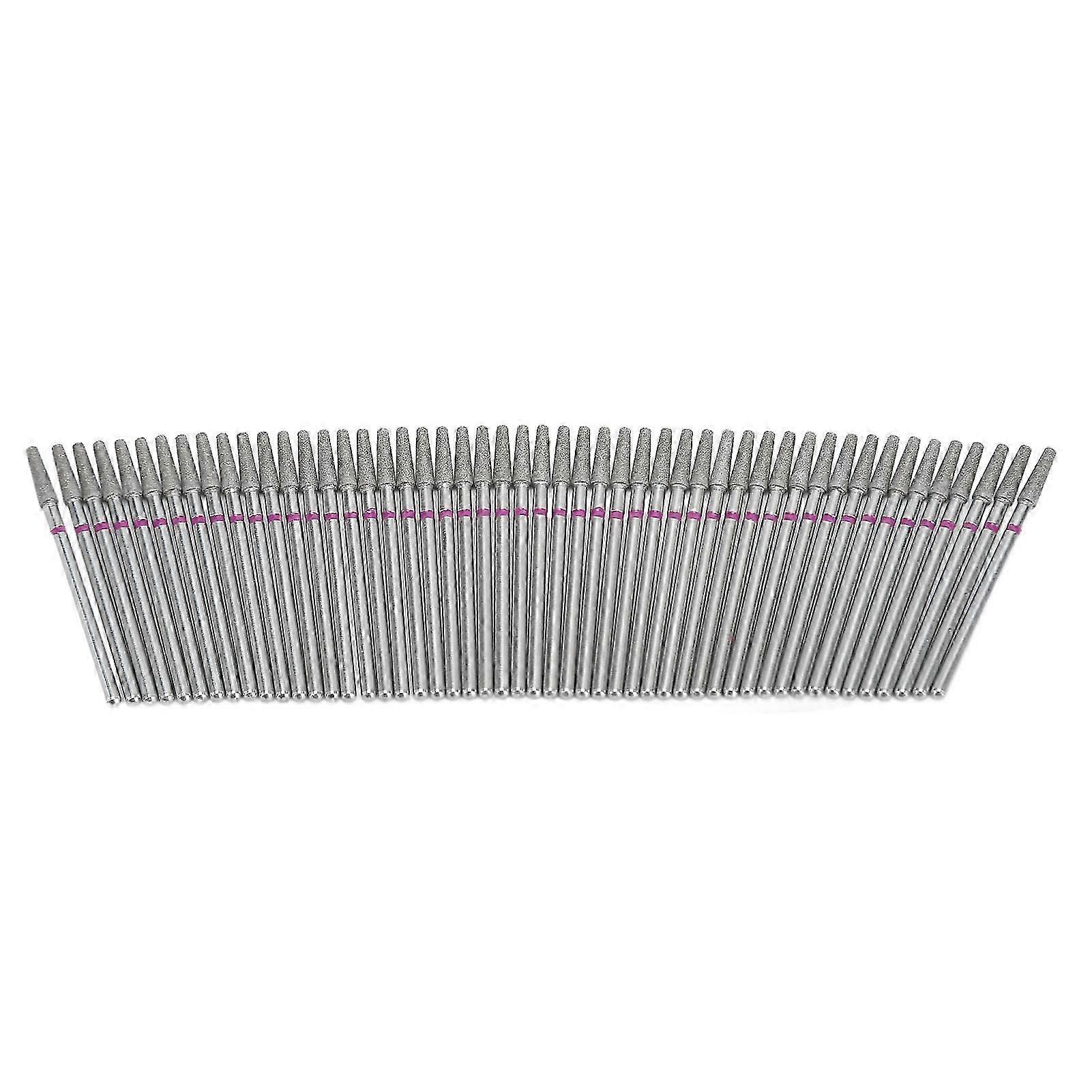 50pcs Nail Drill Corn Bits Set Nail Glue Removing Professional Accessory Cuticle Remover Bits Set for Manicure Pedicure