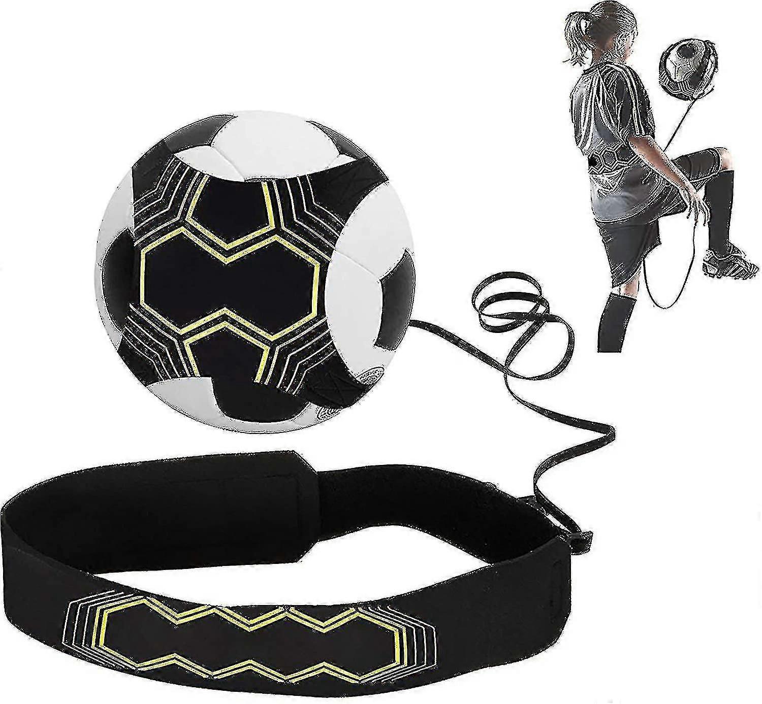 Foci edzés támogatás gyerekeknek és felnőtteknek, Focilabda Bungee Elastic Training, labdarúgáshoz