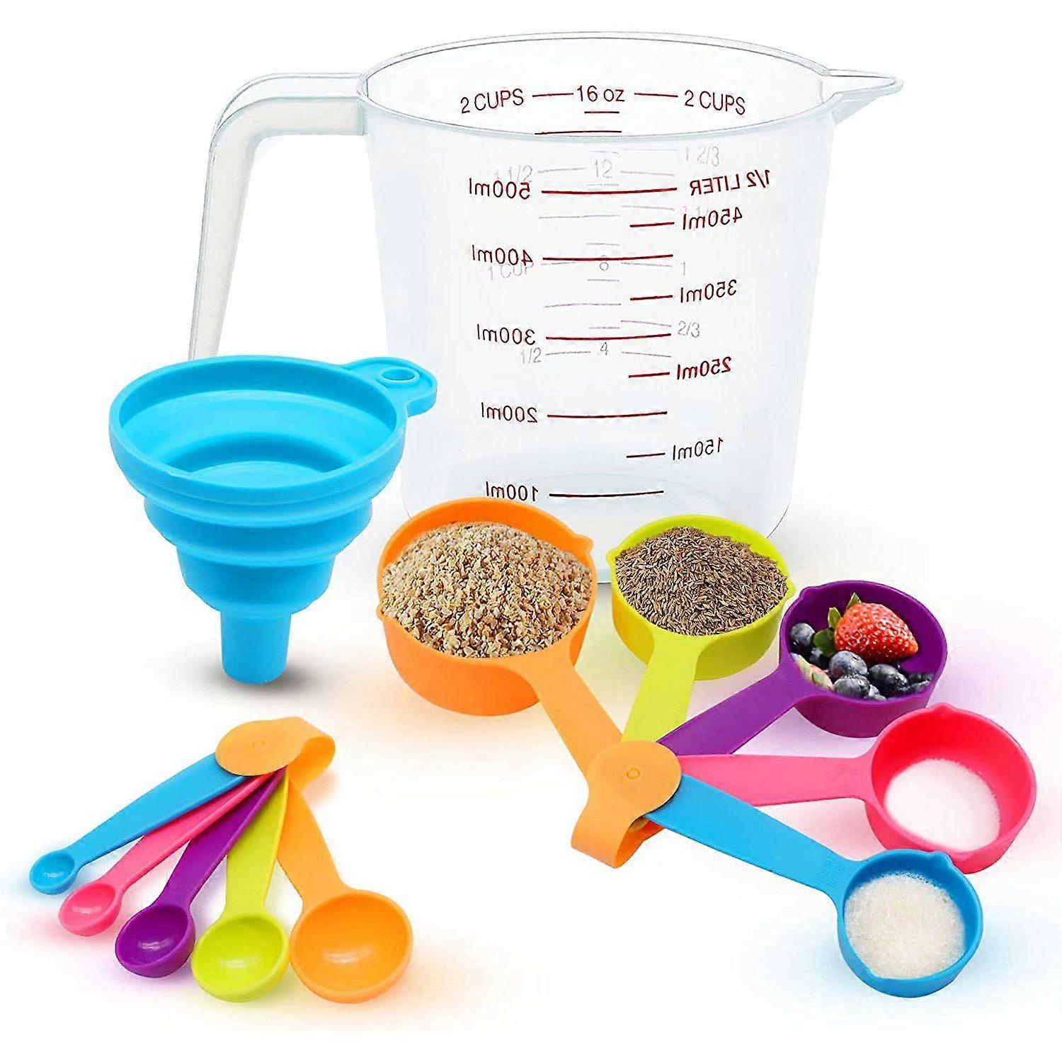 13-St measuring spoon and measuring cup set for precise kitchen measurement tools