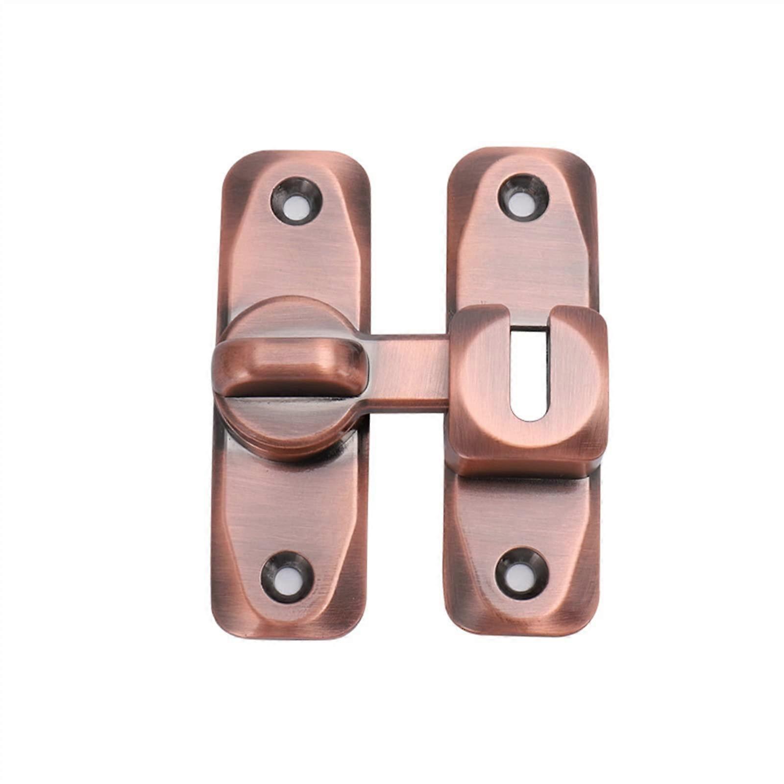 Theft Buckle Sliding Door Lock Latch Hasp Door Bolt Gold Color Free Punching 1Pcs Durable Security Accessory