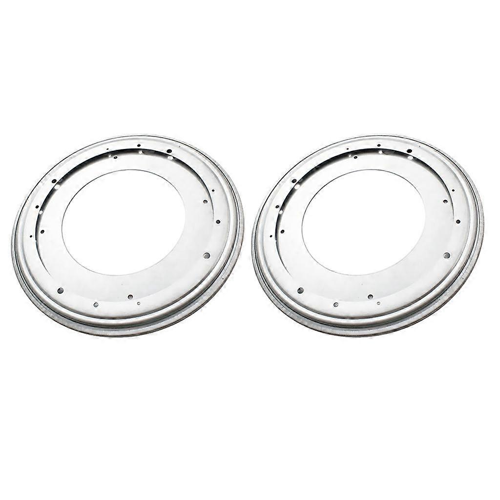 2x 12" Round Metal Lazy Susan Bearing Rotating Swivel Turntable Table