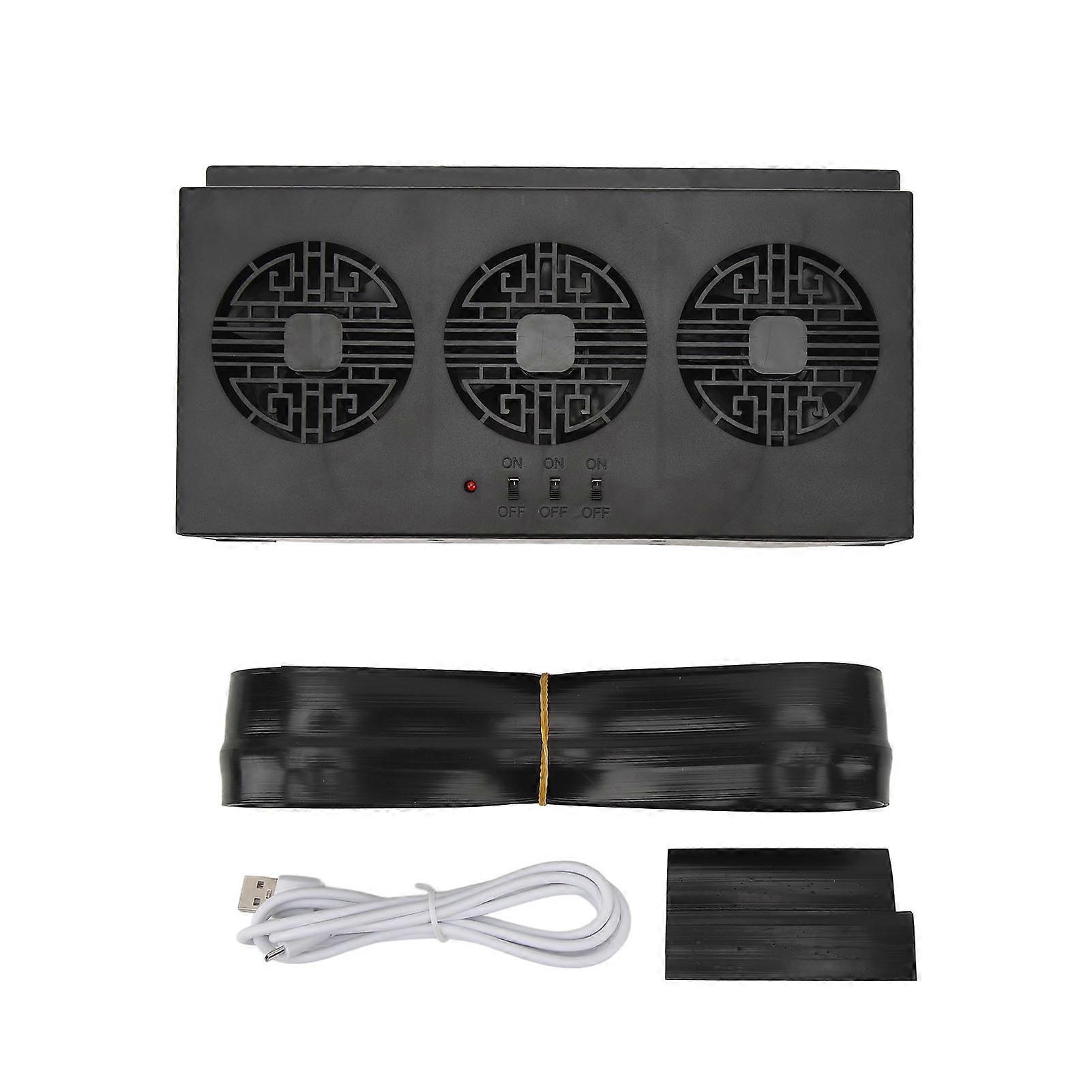 Scarico auto a energia solare Raffreddamento rapido Rimozione dell'odore Ventola del radiatore dello sfiato dell'aria nera a risparmio energetico portatile