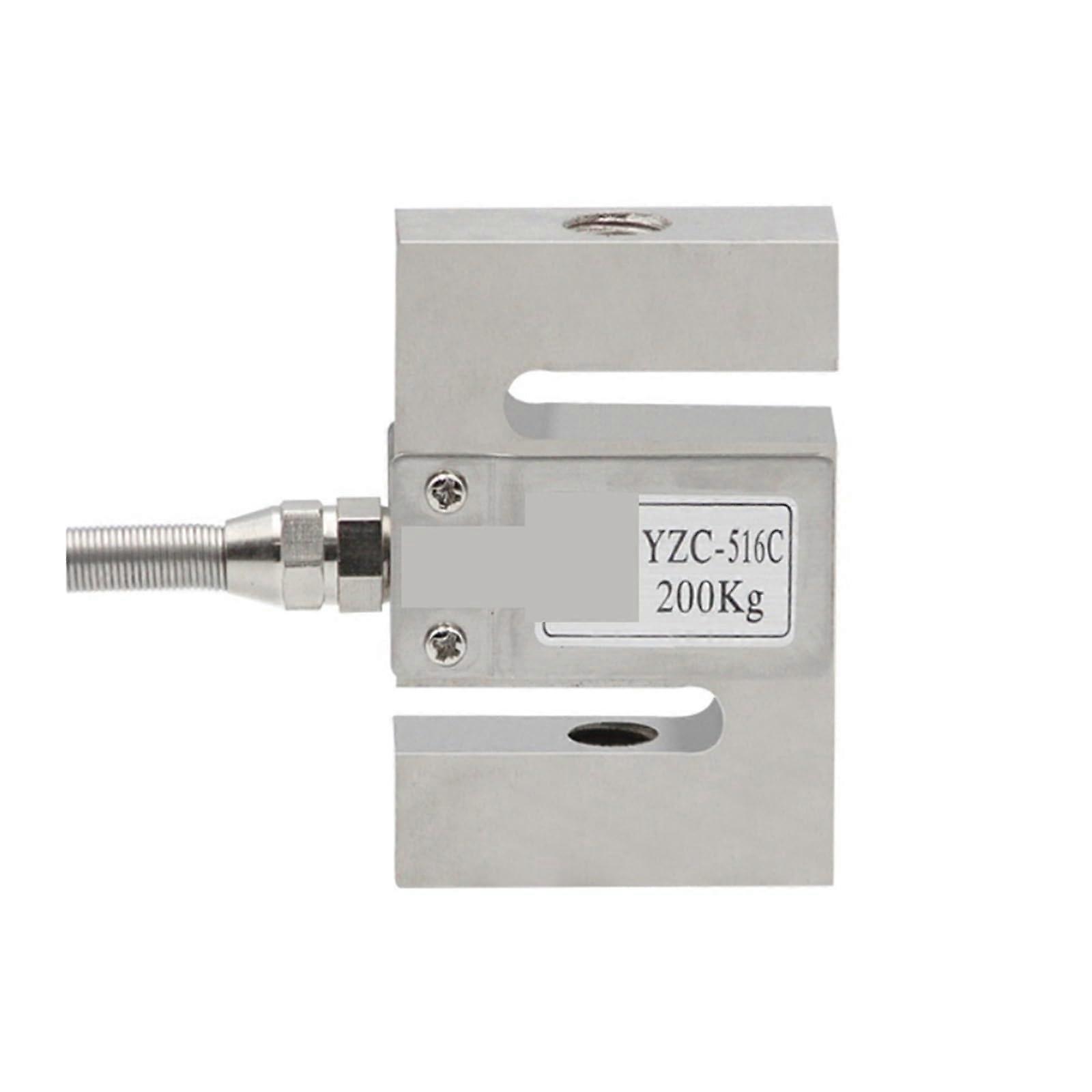 Load Cell, S Type Weighing Sensor 50KG, 100KG, 300KG, 500KG Pull Pressure Sensor Weight Sensor Load Cell,for Measure Force, Pressure(100KG)