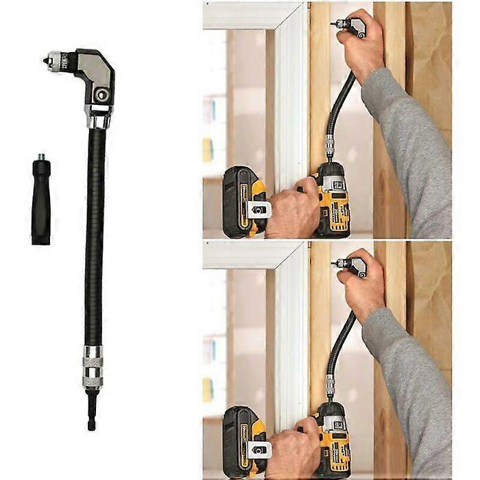 1/4 Flexible Right Angle Drill/Screwdriver Attachment for Woodworking