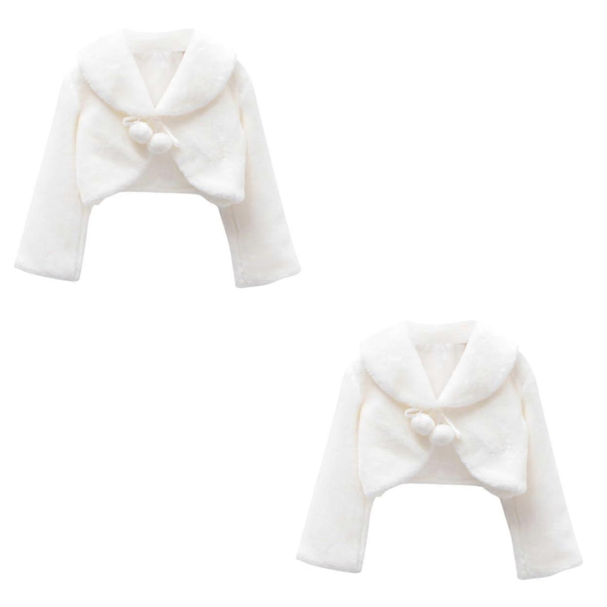 Girls Costumes Flower Cape Scarf Tippet Dress Thermal Winter Coats Elegant Shawl Size S for Boys and Girls