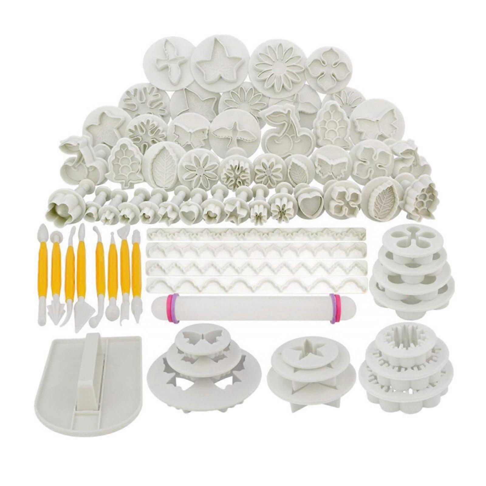 68 pcs Leaves Butterflies Cookie Cutters Cookie Cutters Rolling Pin Smooth Use Gift for Baking Lover Easy to Use Clean