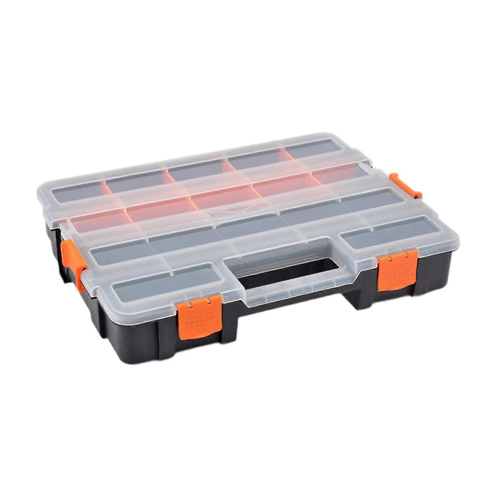 Hardware Organizer Box with Removable Dividers Small Bin Compartments Tool Box