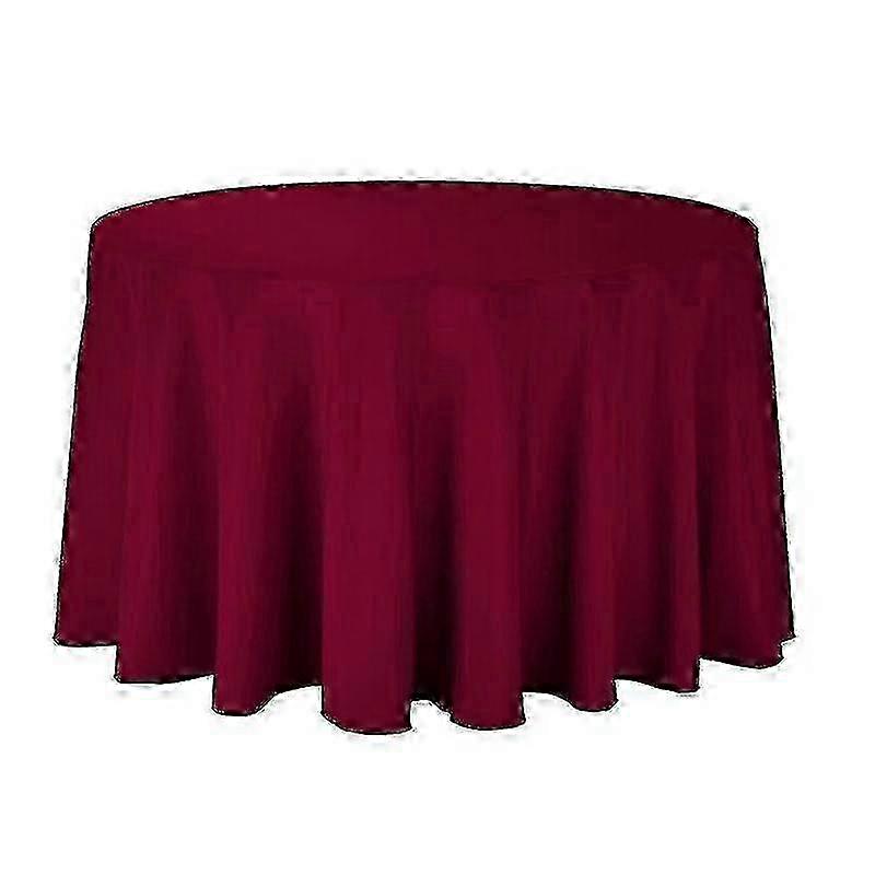 Round table cover for party polyester solid colors home decor 2025