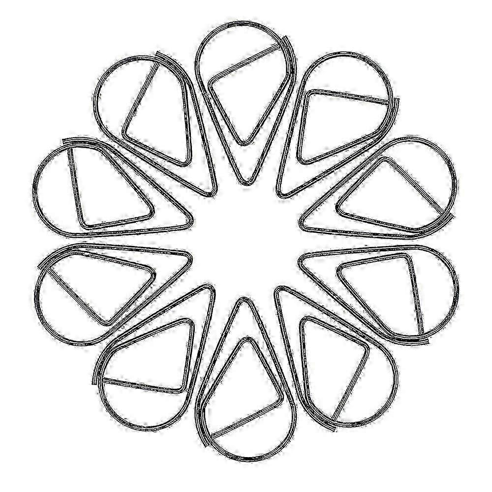 100pcsブラックペーパークリップ - オフィス、学校、家庭での使用に適した耐久性、錆びにくい