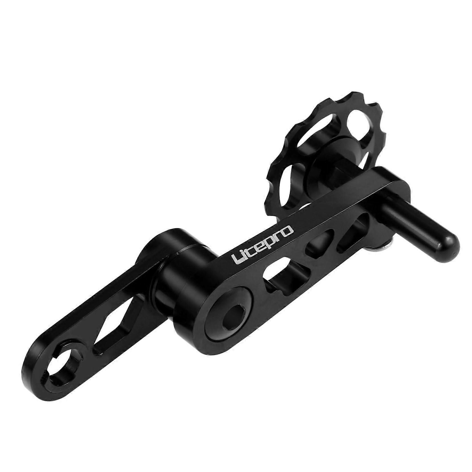 Foldable bicycle chain stabilizer for single speed adjustable chain guide with spring design for chain tension for folding bicycles