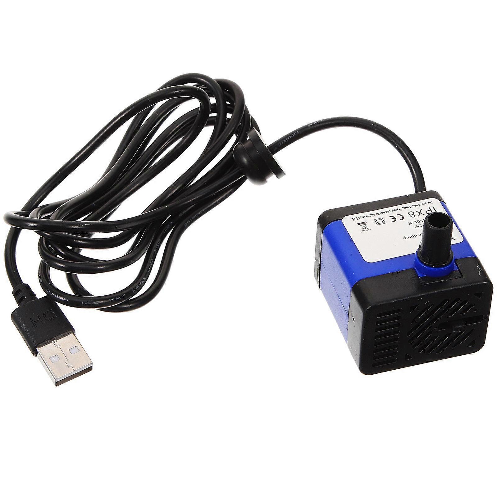 USB Powered Mini Submersible Water Pump for Fish Tanks & Ponds – Quiet Plastic with Strong Flow, Easy Installation for Outdoor Water Gardens &
