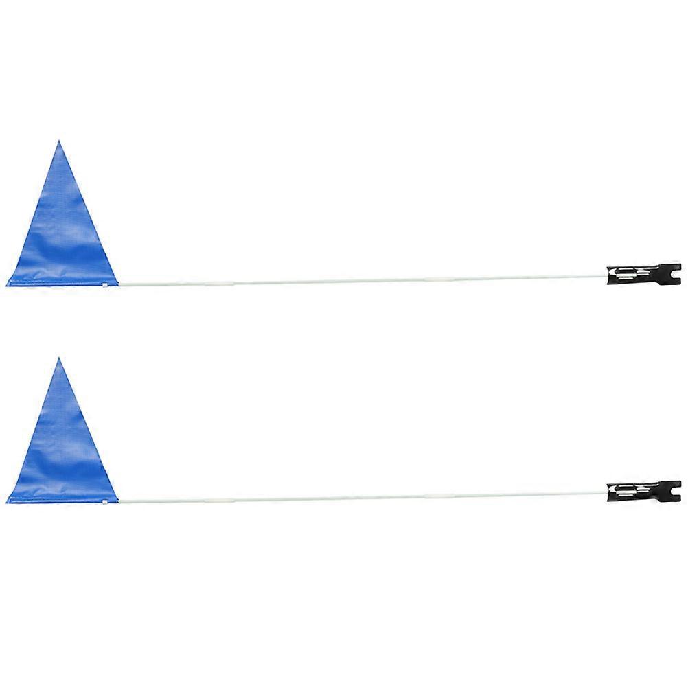 Adjustable Rear Bike Safety Flags with Reflective Pennants for Bicycles, Scooters, Trailers Durable Polyester & PP Wind Resistant Cycling