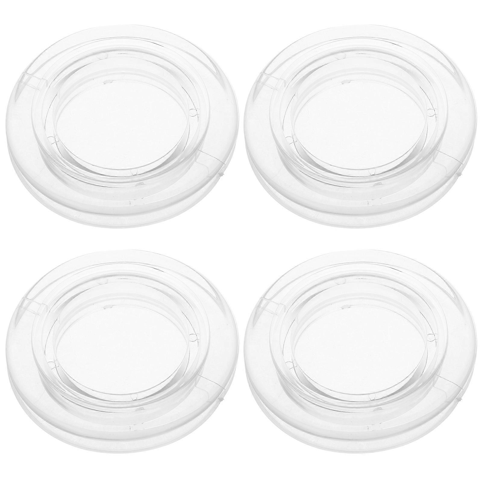 Transparent Silicone Table Umbrella Ring Set with Caps – Durable Weather Resistant Patio Table Hole Insert for Outdoor Garden Tables – Easy Install