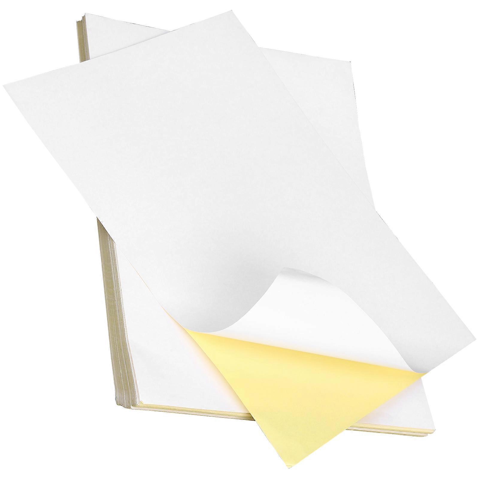 Matte Sticker Paper 100 Sheets, Self Adhesive Printable Sheets for Custom Labels, Decals & Crafts, Strong Adhesion, Printer Compatible