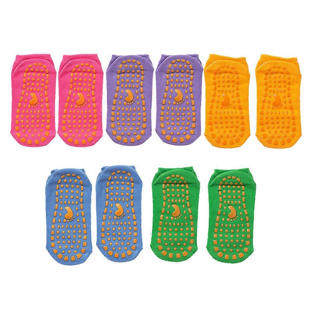 Soft Cotton Socks with Anti-slip Bottoms, Enhance Stability