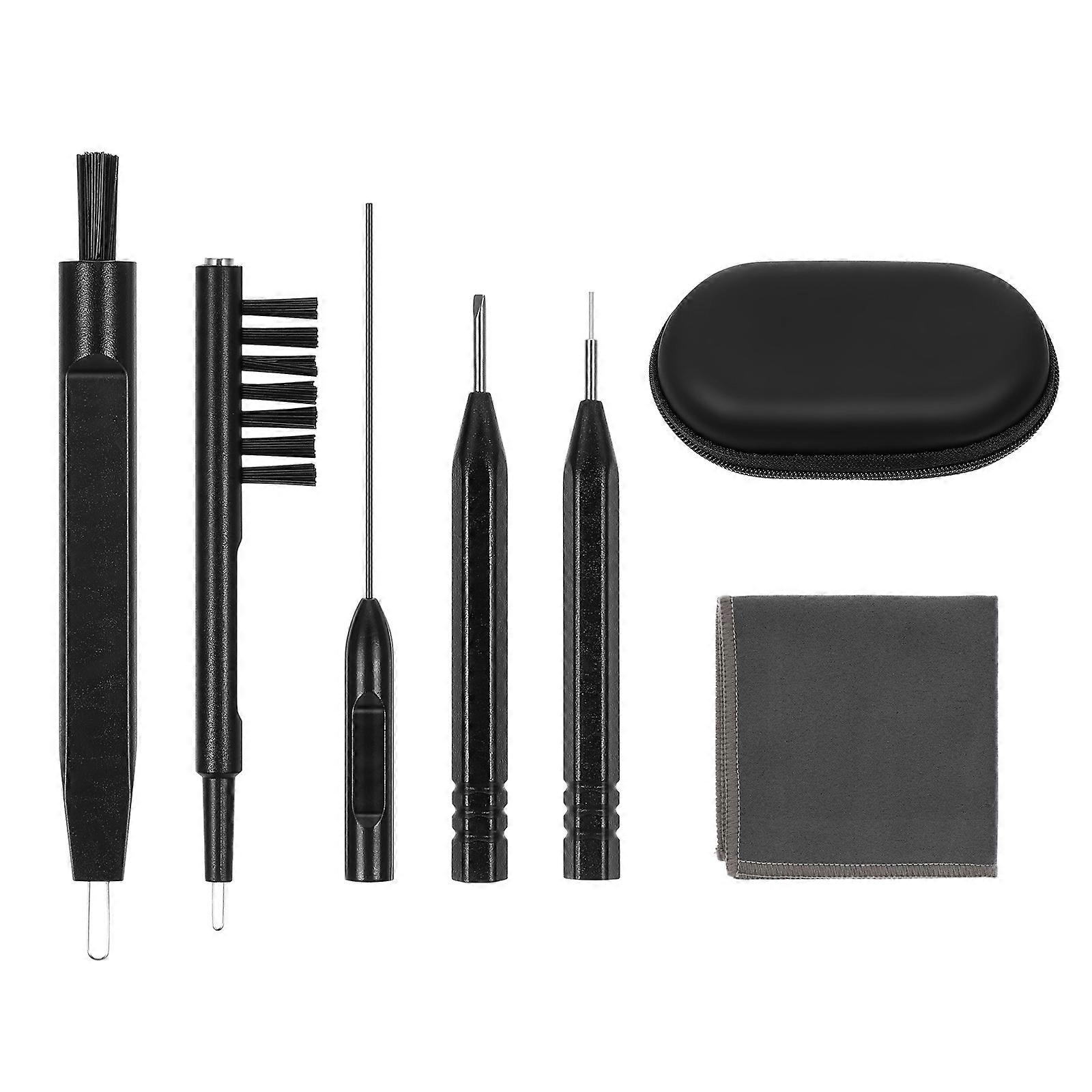 Comprehensive Cleaning Kit for Earpieces, Includes Tools and Cloth for Easy Use