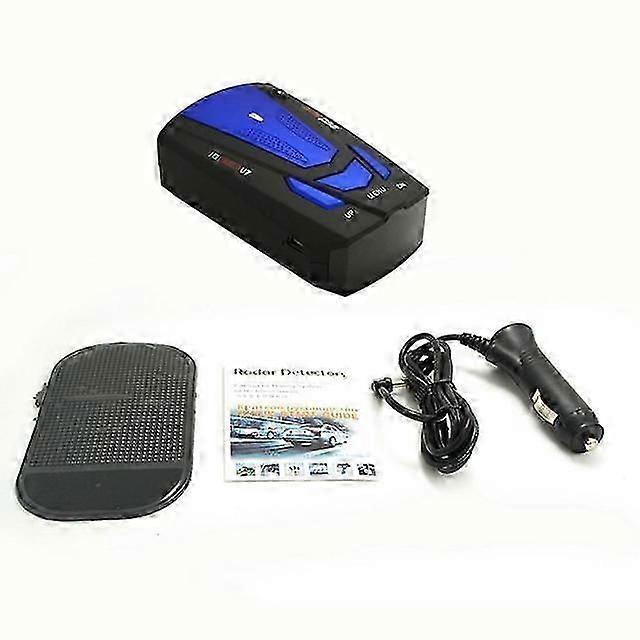 360 Degrees Car Radar Detector 16 Band Voice Alert Laser V7 Security GPS Speed Radar Detector Laser LED Display Wire Red/Blue