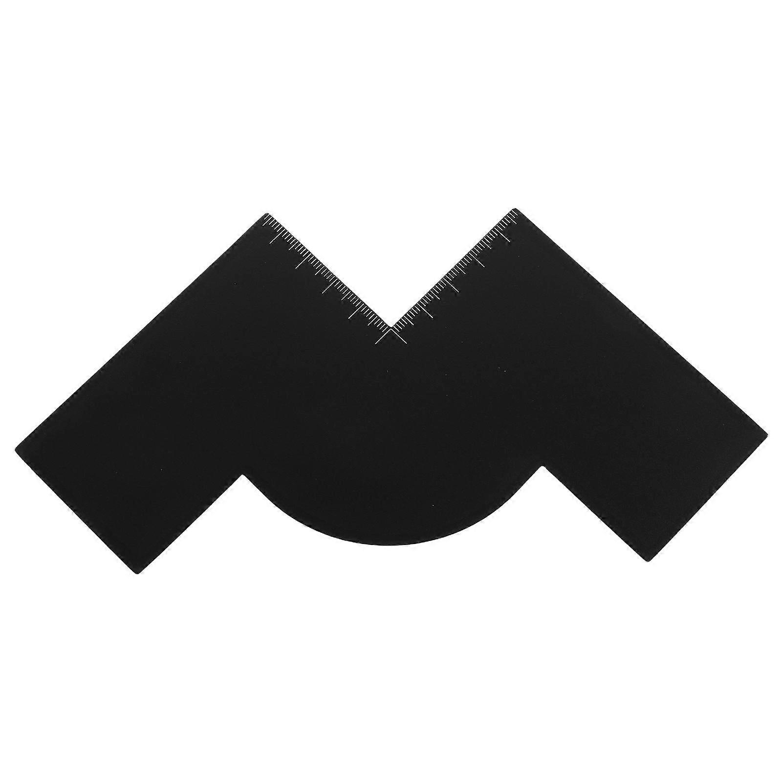 Enhancement Card For Barbers Plastic Hairline Shaping Card with Measurement Indicators Reusable Color Spray Edge Line Up Tool