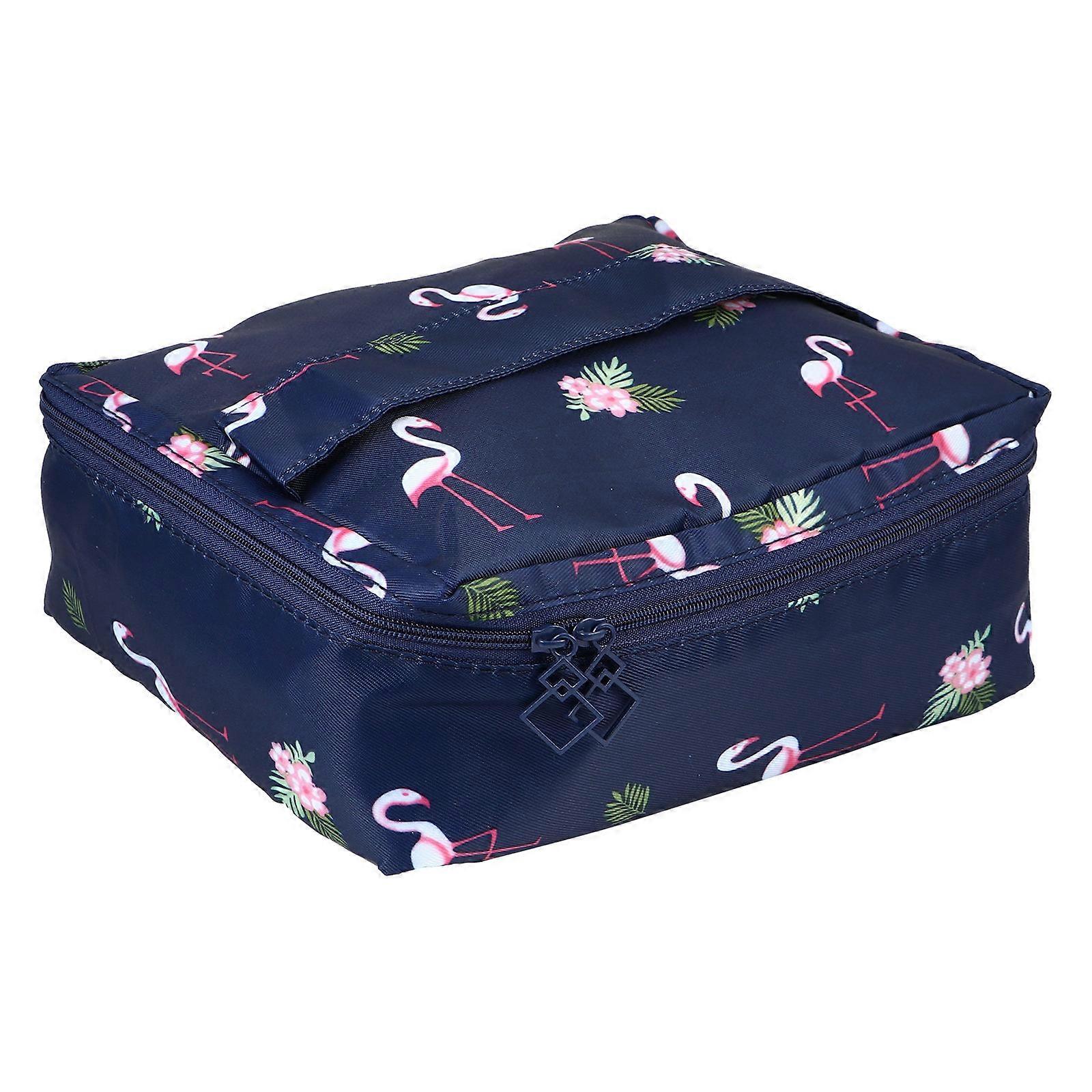 Toiletry Bag Travel Organizer Case Rectangular Blue 26x18cm For Outing 1Pack