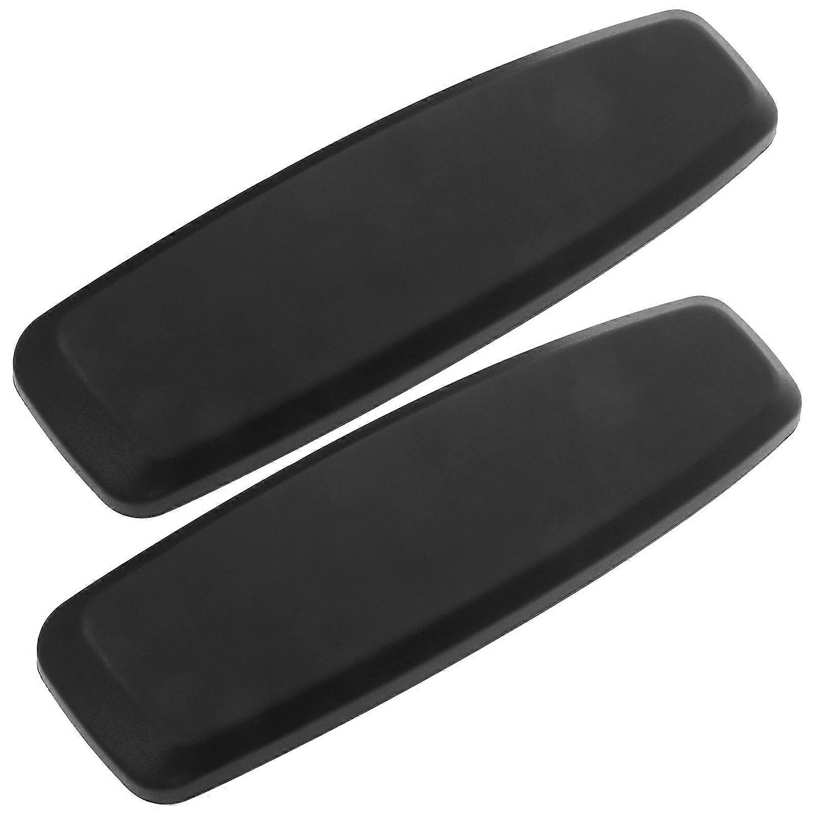 Chair Armrest Replacement Pads Comfort Support Black 27.00X8.00X2.50CM Rectangular Design 2Pcs