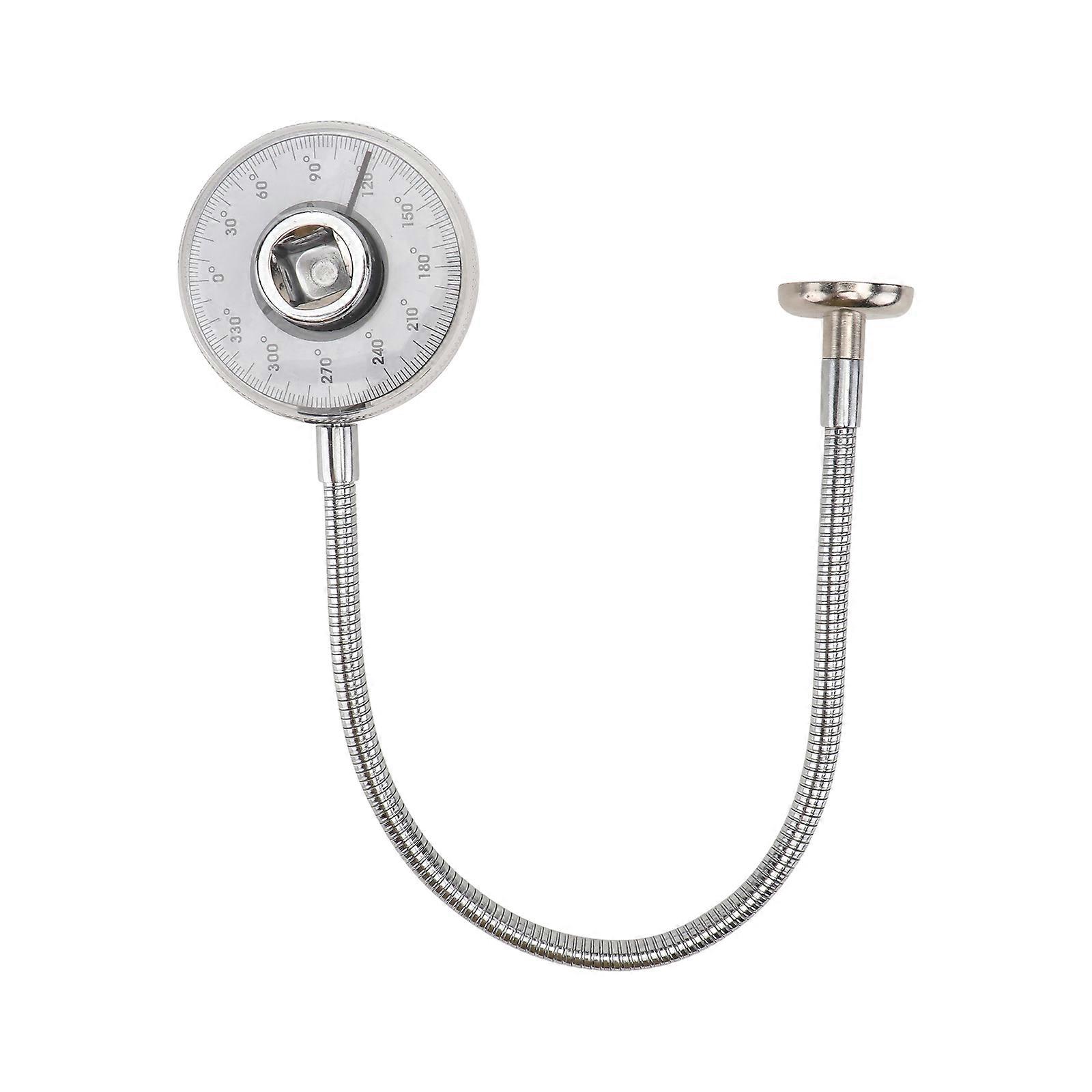 Torque Meter Precise Wrench Torque Measuring Tool Mechanical Maintenance Silver Square Hole Precise Torque Measurement 1Pack
