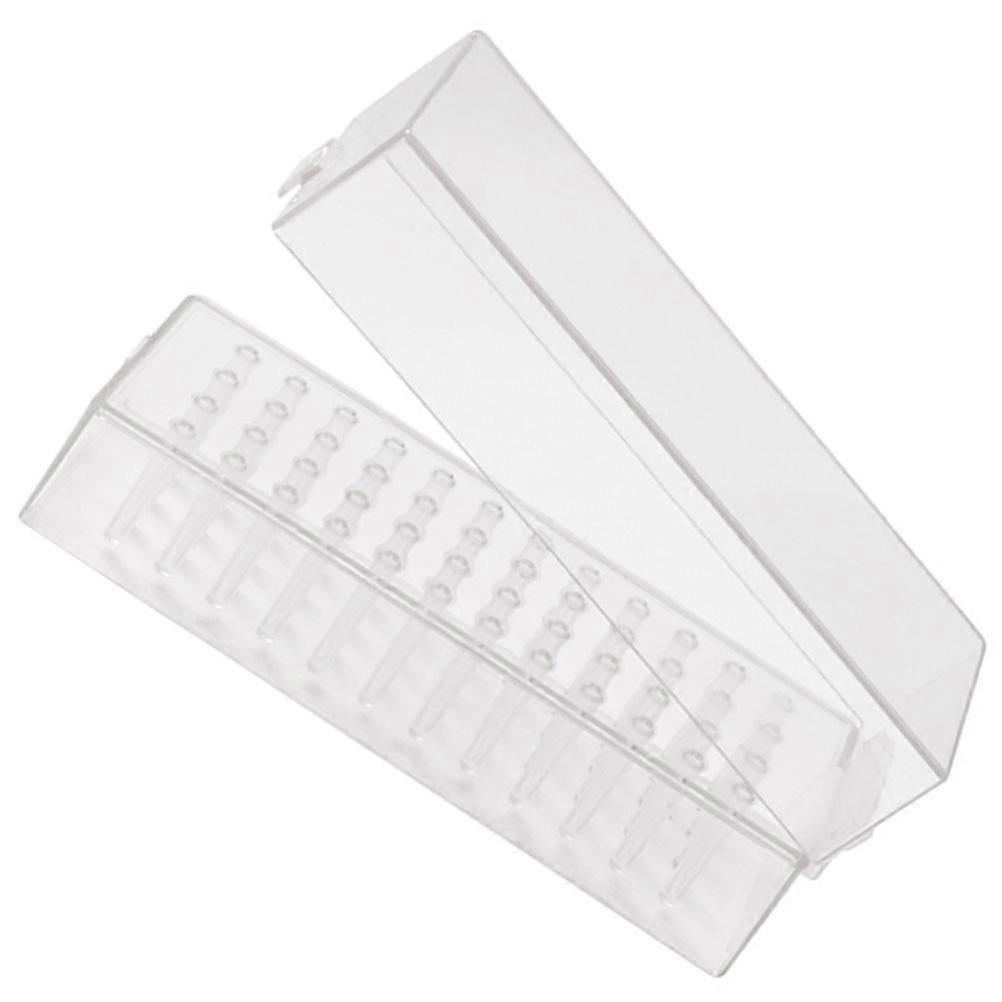 Efile Nail Drill Bits Organizer 48 Slots Storage Box with Display Stand for Manicure Tools