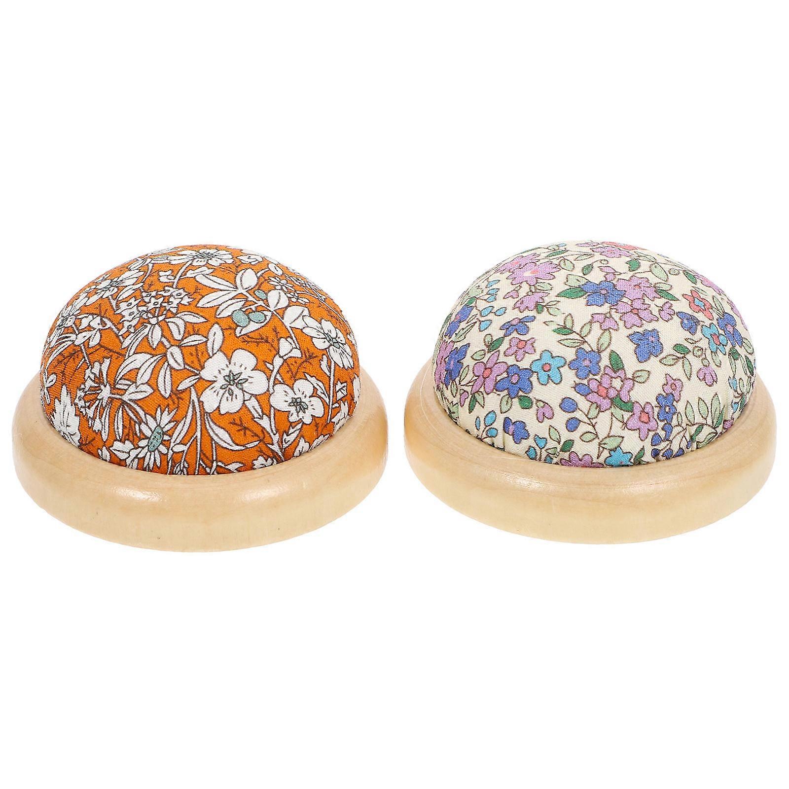 Broderie pelote à épingles Kit couture outil couture Needle Storage Multicolore 7X7Cm fait à la main bricolage famille et amis 2Pcs