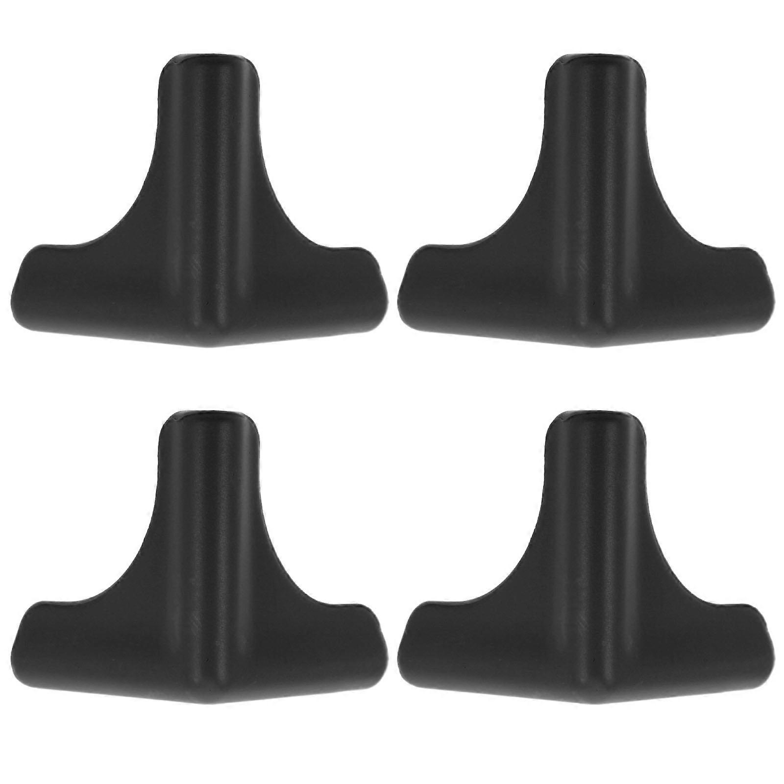 Edge Protector Range Hood Black Color Bump Prevention 4.50X4.50X0.50CM 4Pcs