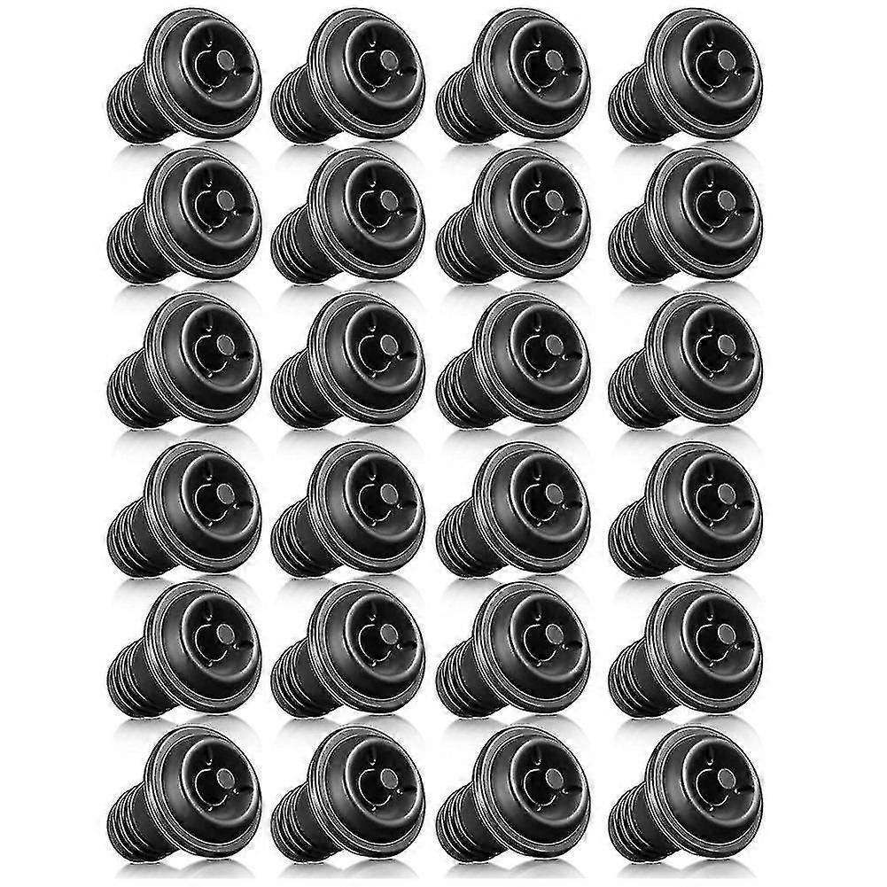 Lot de 24 bouchons à vin refermables, réutilisables et réutilisables.