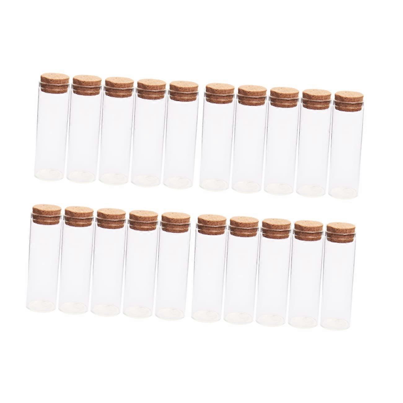 20 pieces glass bottles with transparent storage jars for tea spices decoration mini bottles for home parties DIY Ref: 9888