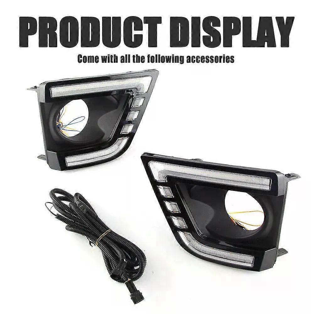 unique FOR Toyota Corolla 2014 2015 2016 LED Light Bar DRL Daylight Day Time Running Light Fog Lamp Cover w/Wiring Set (2pcs/set)