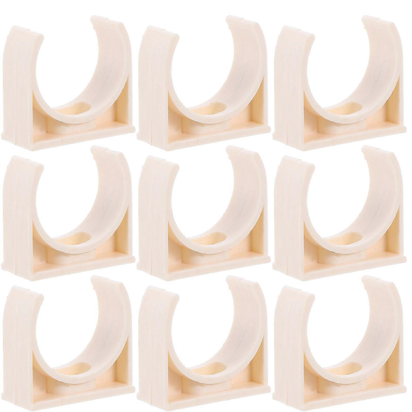 U Shaped Pipe Clamps PVC Material for Support Construction Sites 2.90X2.70X1.35CM Water Pipe Support 40Pcs