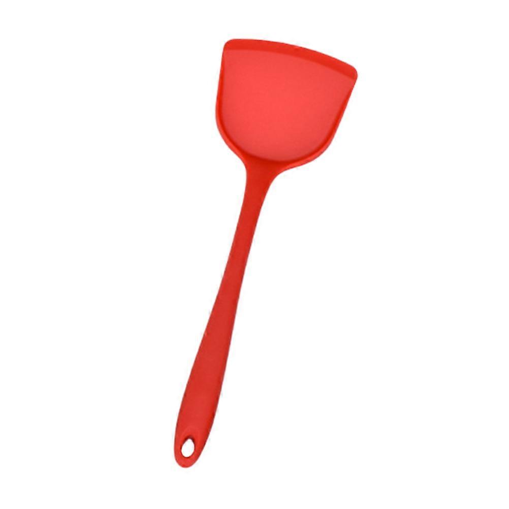 Wide Silicone Spatula Heat Resistant Nonstick Kitchen Cooking Tool Red 33x10x2cm Dishwasher Safe 1Pack