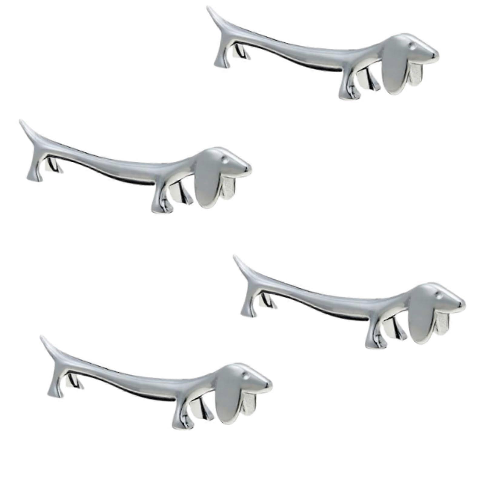 Stainless Steel Chopstick Holder Knife Racks for Table 4 Pieces Chopstick Stand Rest Cushion