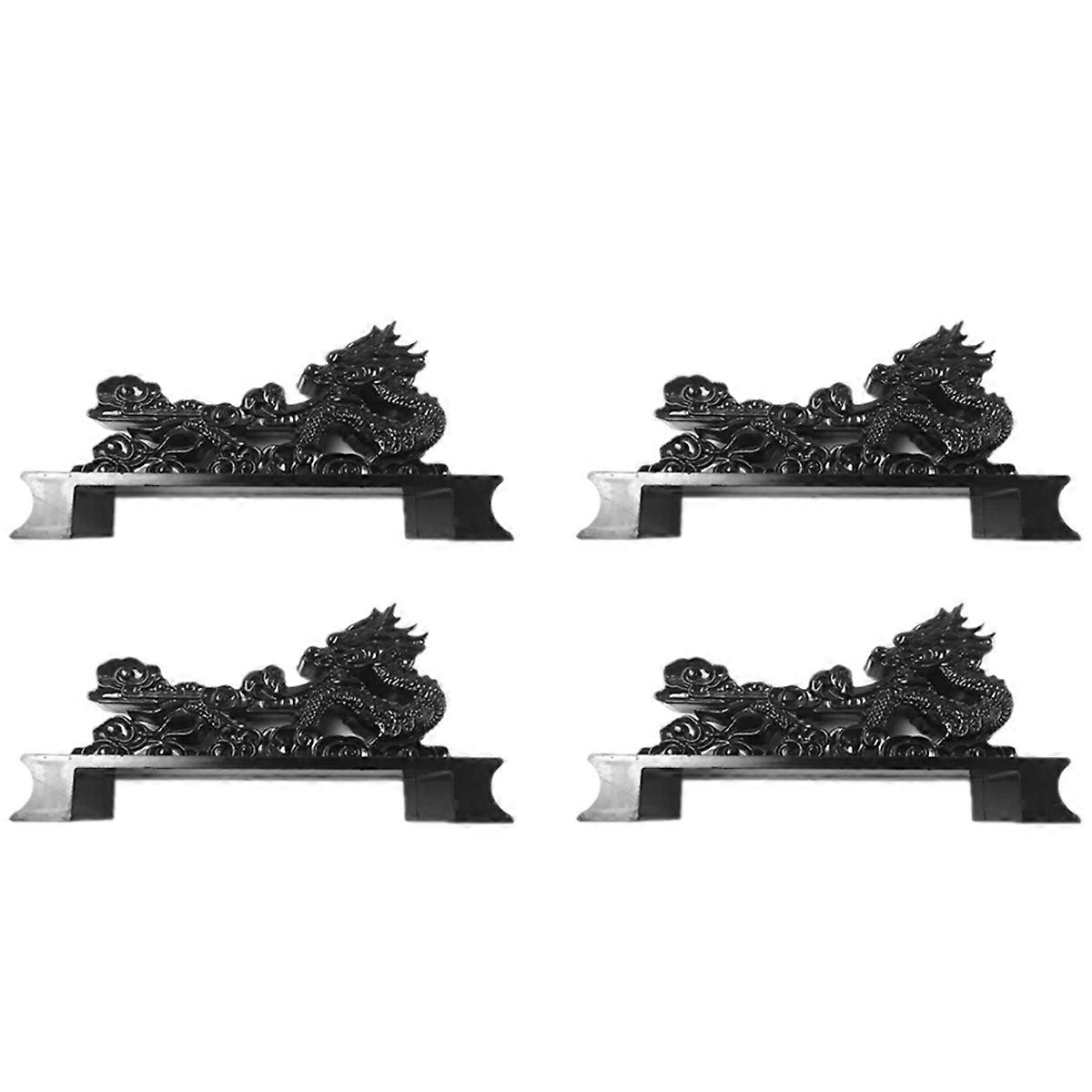 4 Piece of Chinese Dragon-Shaped Sword Stand, Travel Matching Sword Stand, Decorative Stand, General