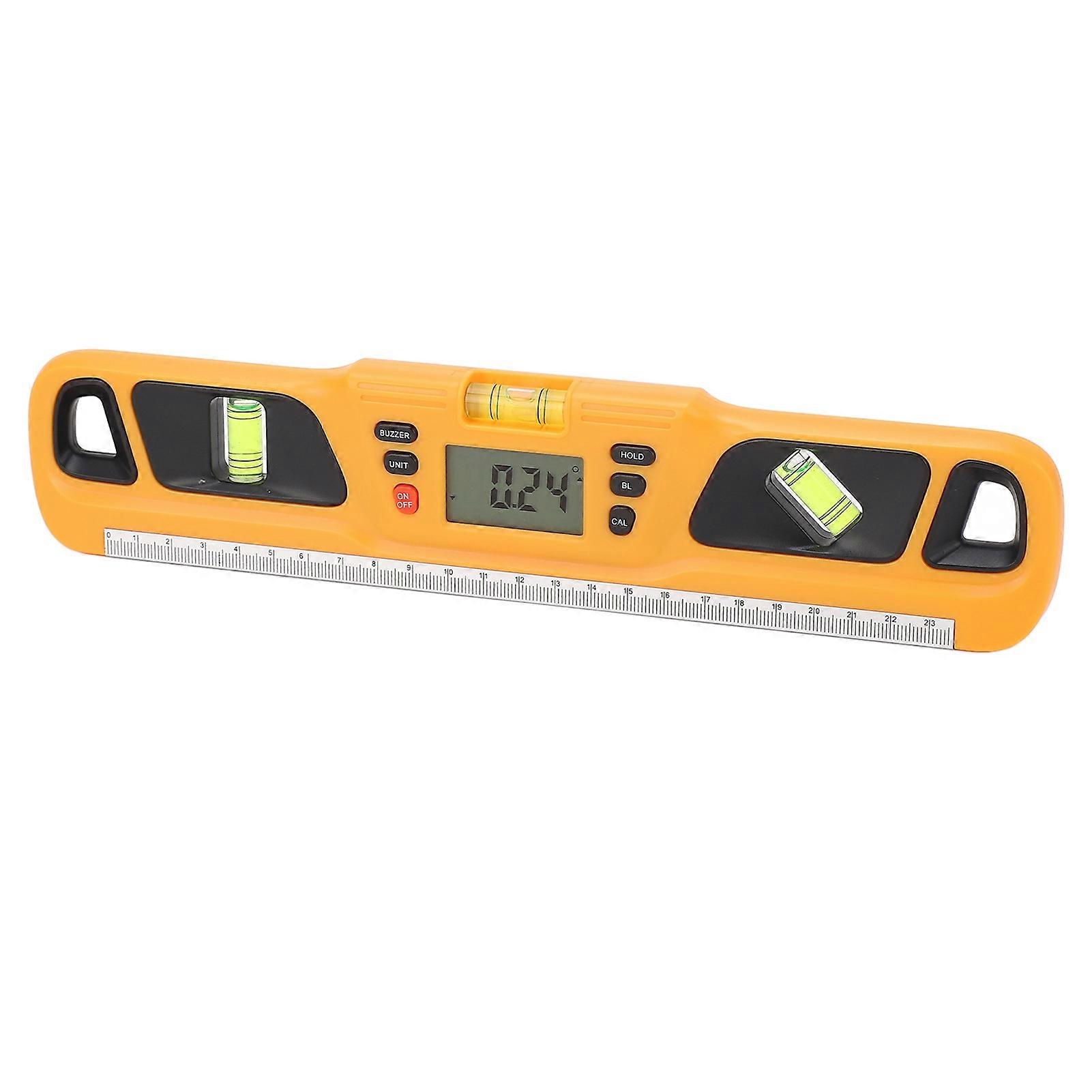 Digital Level with LCD Display, High Accuracy Protractor, Yellow