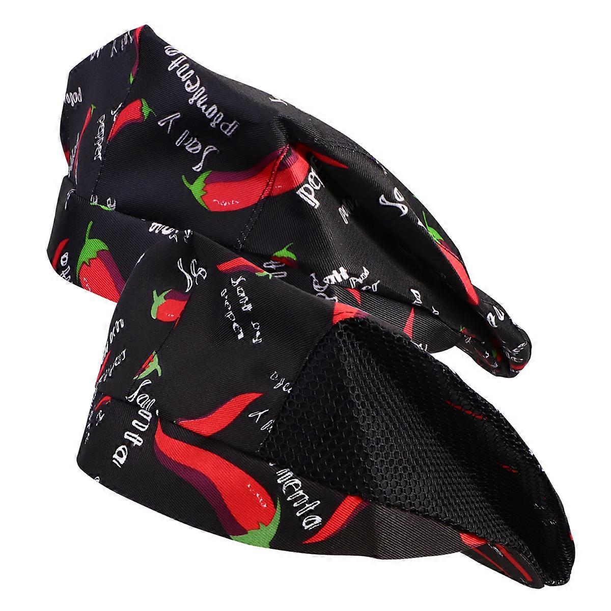 Chef Beanie Dustproof Comfortable Design Working People 2Pack White Beret