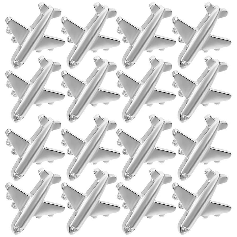 Plane Thumbtacks For Bulletin Board Silver Metal 30Pcs
