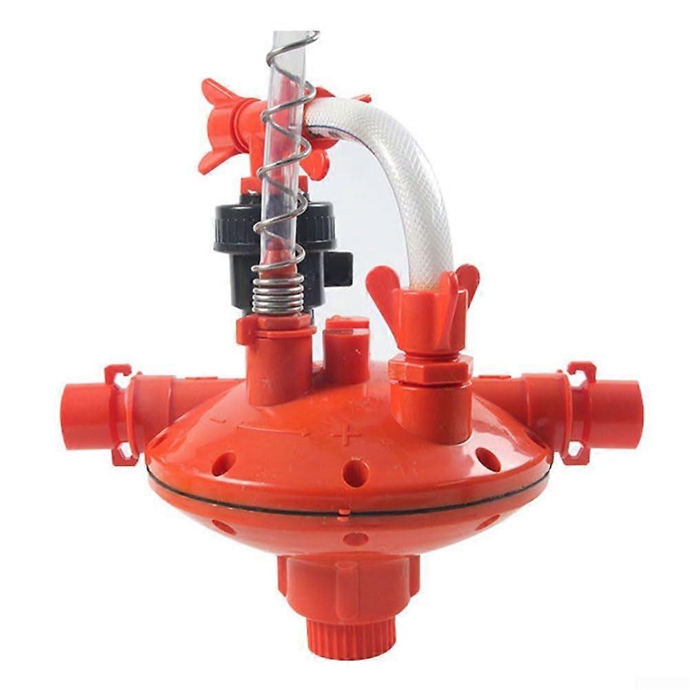 Efficient automatic irrigation solution for chicken farm pressure regulator valve (red)