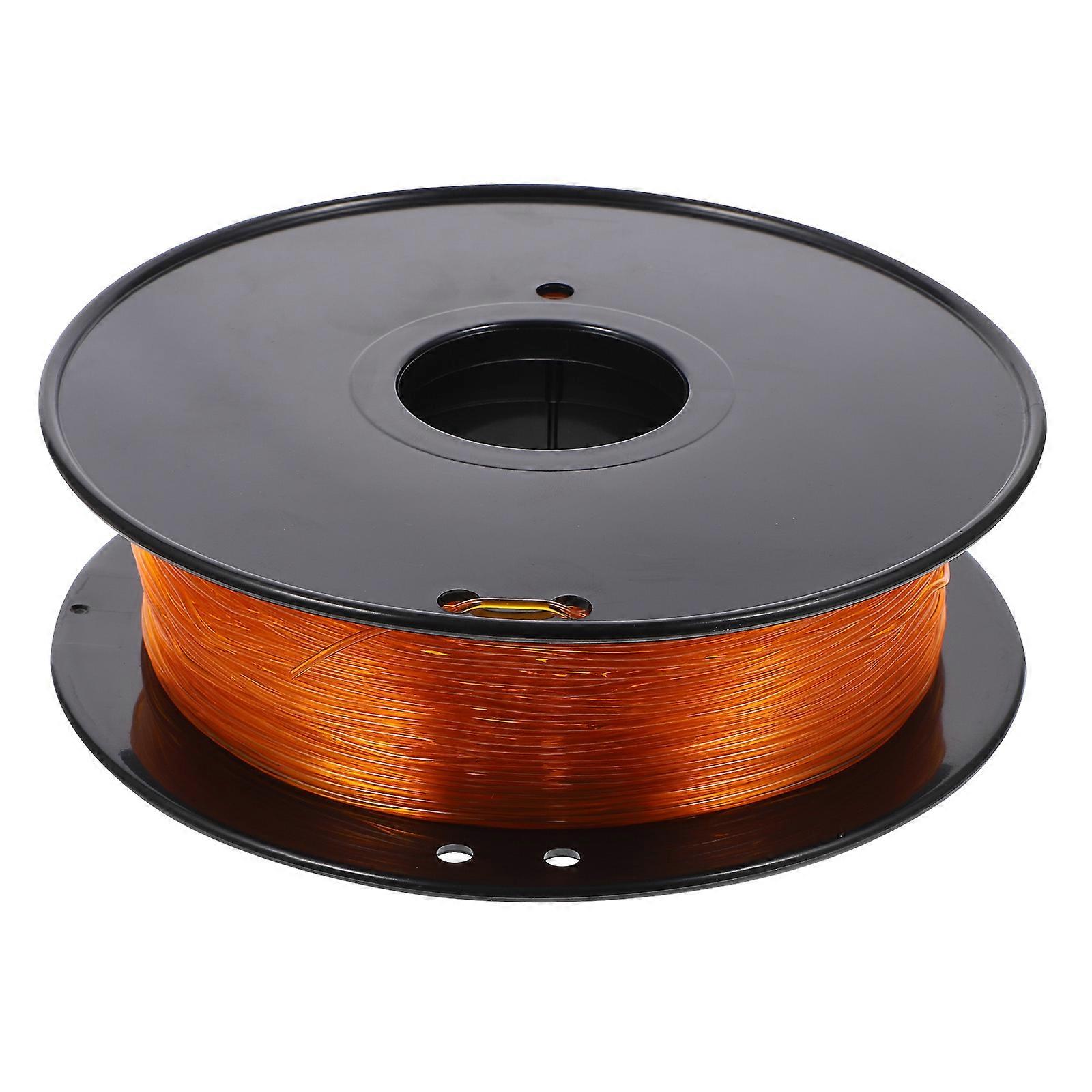 Thermoplastic Tpu Printer For 3D Printers 1.75mm Transparent Orange Stable Melting Point 1 Roll