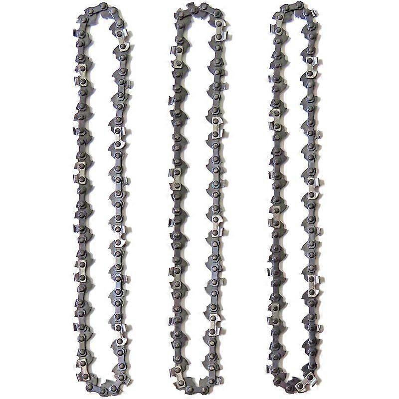 3-Pack 10" (25cm) Chainsaw Chains - 40DL Low-Kickback Blade for Black & Decker/Ryobi Pole Saws
