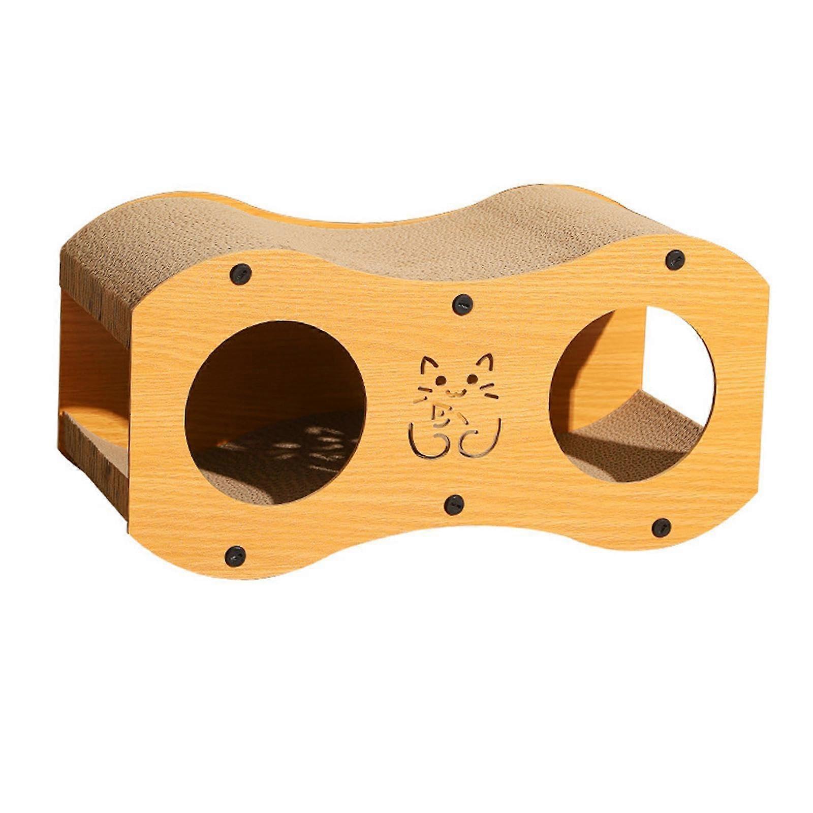 Corrugated cardboard, cat scratching board, for house cats, cat scratching play tunnel, for cat hideout, extra large