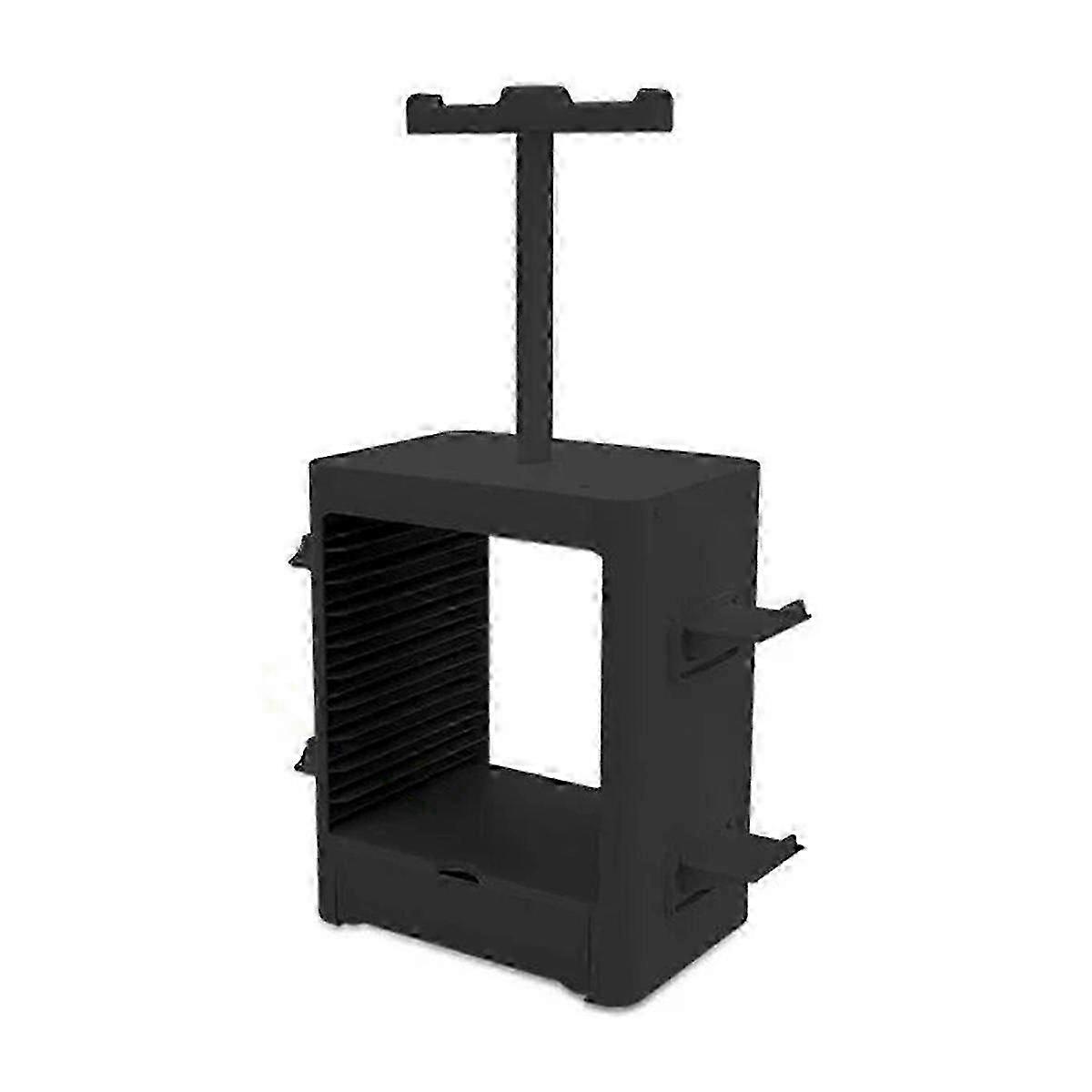 Multi-Functional Game Stand for Disc Headphone Storage Rack in Black