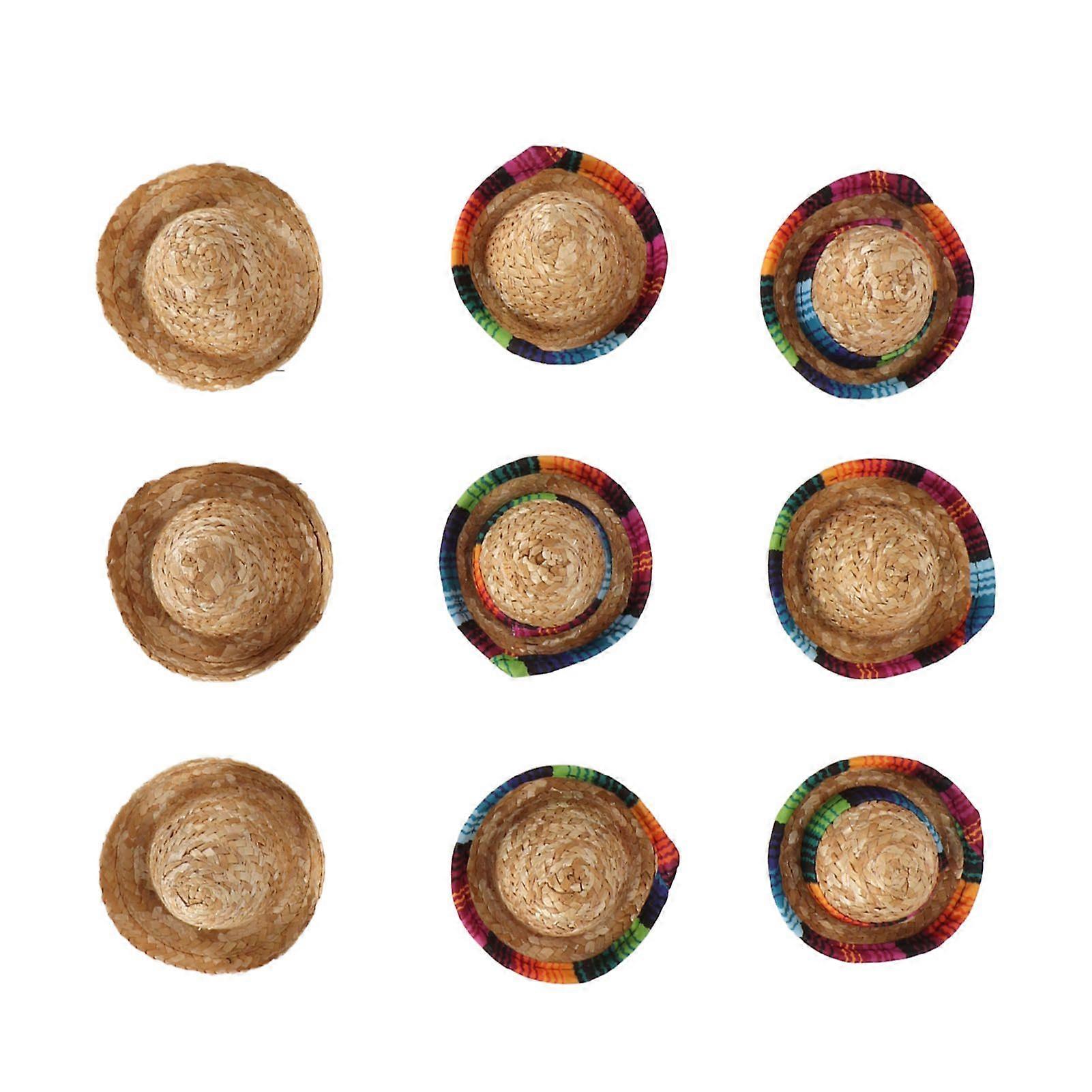 2025最新モデル9個ミニメキシカンハット3異なるタイプのミニメキシカンパーティー